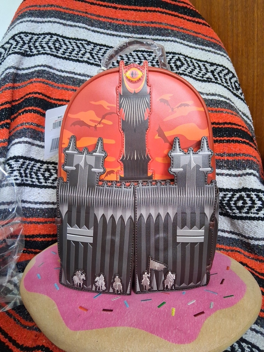 Loungefly Lord Of The Rings Black Gates Mini Backpack BAM Exclusive NWT